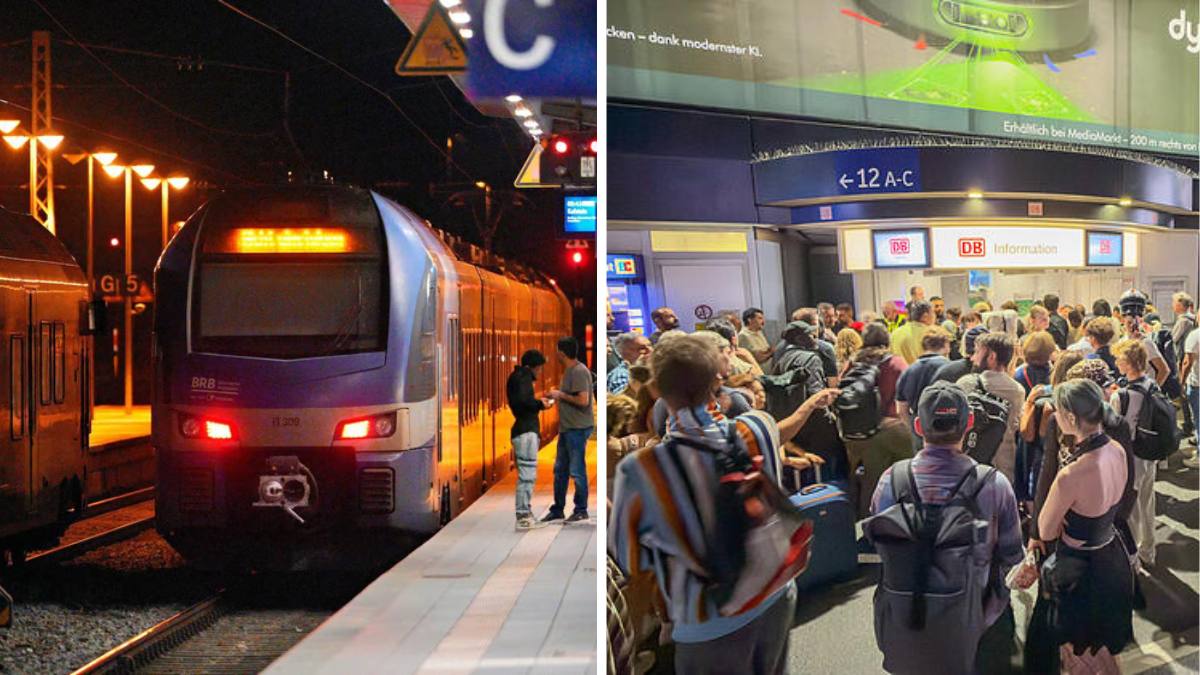 Toate trenurile din Germania blocate în toată țara