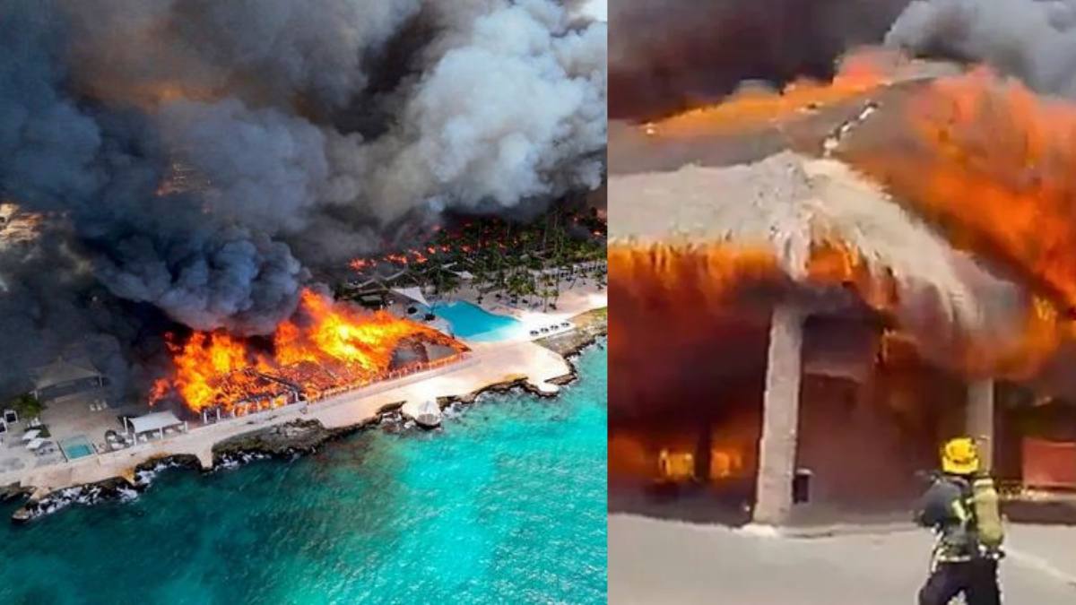 incendiu devastator stațiune plajă