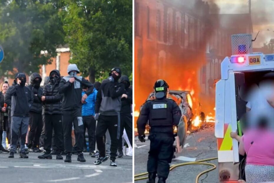 români atacați Belfast