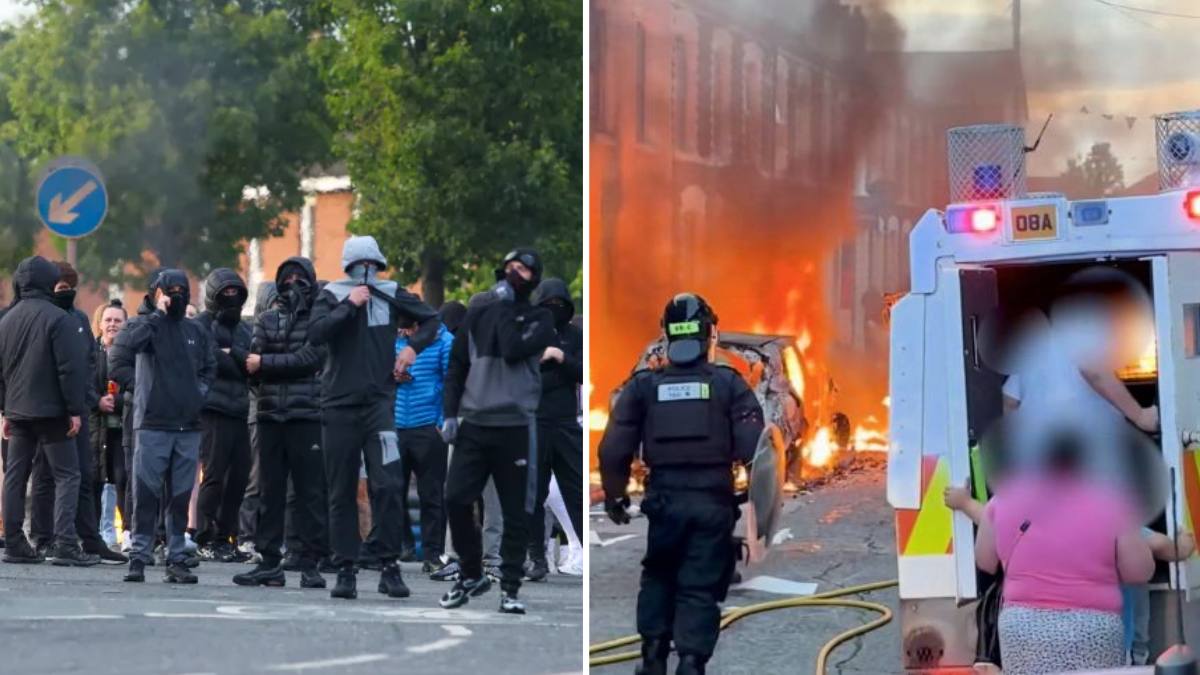 români atacați Belfast