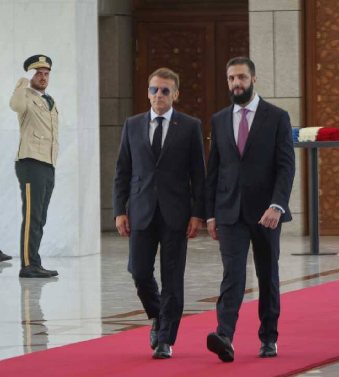 Explozii la Damasc în timpul vizitei lui Emmanuel Macron