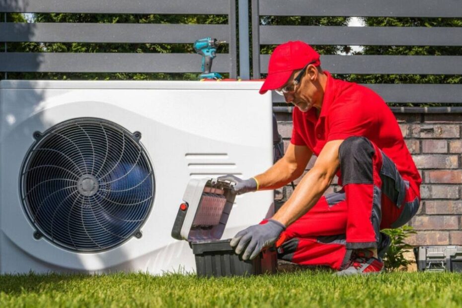 Germania abrogă legea încălzirii. În imagine, un instalator și o pompă de căldură