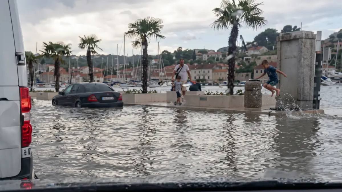 Meteotsunami stațiune europeană