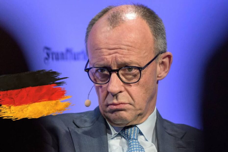 cel mai mare pachet de reforme în Germania. În imagine, cancelarul Germaniei, Friedrich Merz și steagul Germaniei