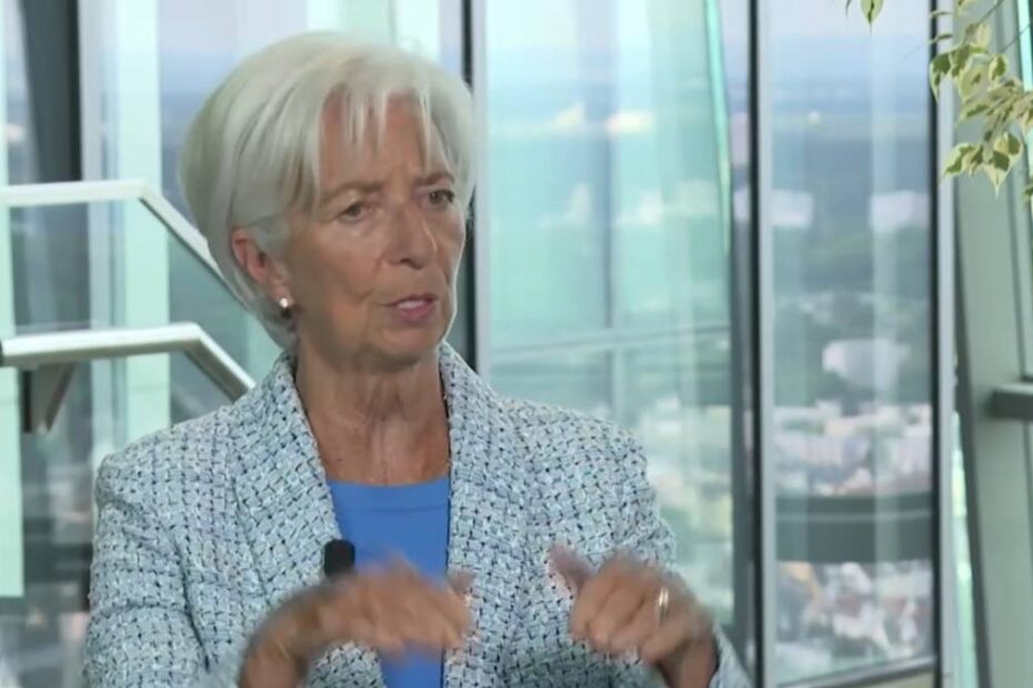 Bancnota euro dispare pentru totdeauna. În imagine, Christine Lagarde, președinta BCE