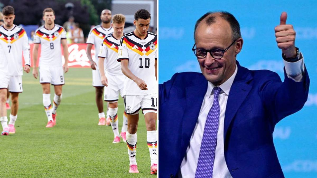 Germania pierde, cancelarul felicită echipa
