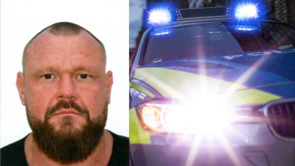 Poliția germană caută un rocker periculos. În imagine, fotografia distribuită de poliție a persoanei căutate