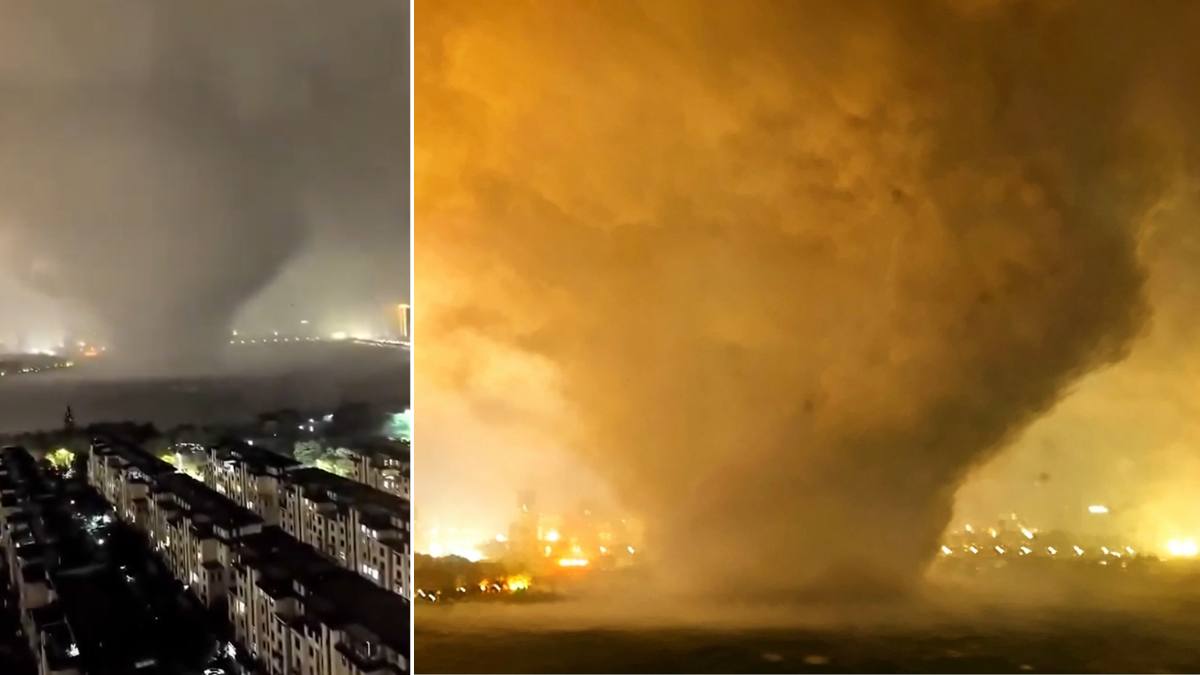 Tornadă devastatoare în toiul nopții în China