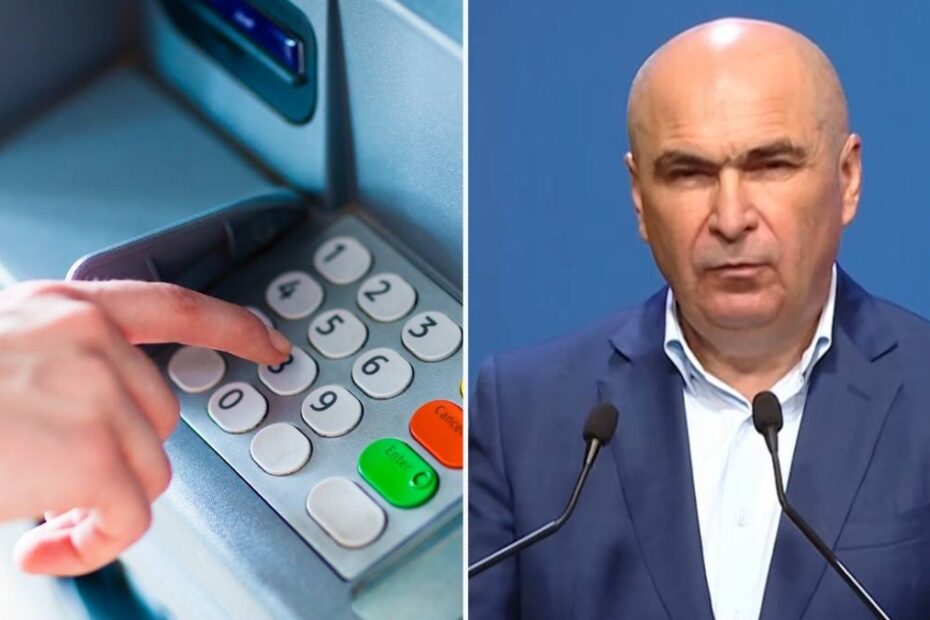 200.000 de euro ajutor nerambursabil pentru românii din diaspora. În imagine, Ilie Bolojan și alaturi tastatura unui bancomat