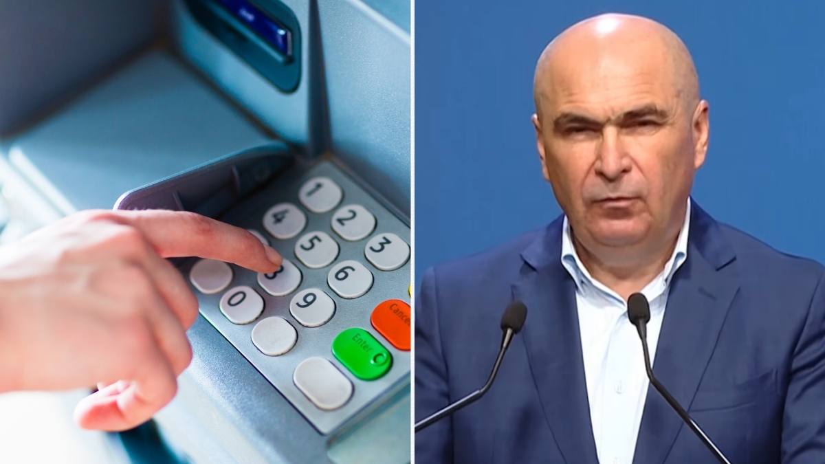 200.000 de euro ajutor nerambursabil pentru românii din diaspora. În imagine, Ilie Bolojan și alaturi tastatura unui bancomat