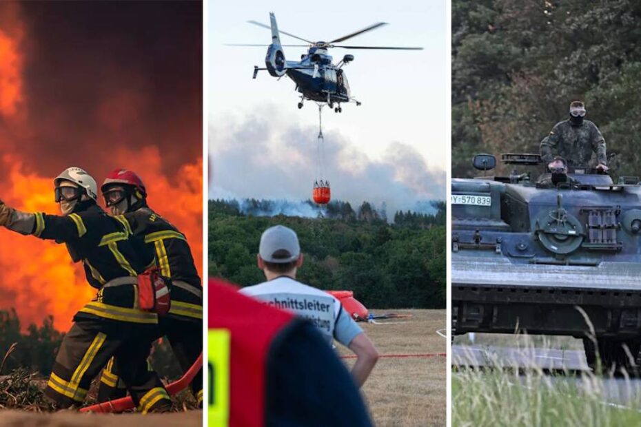 incendiu devastator în Germania sat evacuat