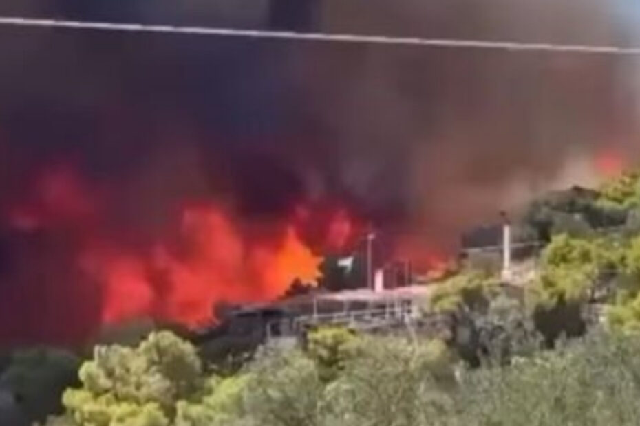 Incendiu devastator pe o insulă turistică populară