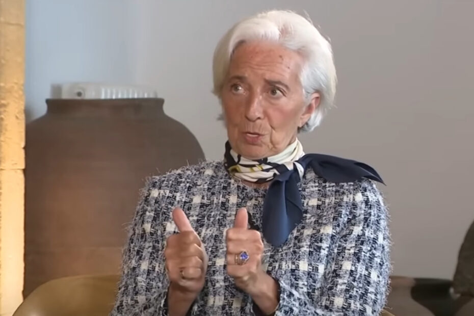 Bancnotele euro se schimbă. În imagine, Christine Lagarde, președinta BCE