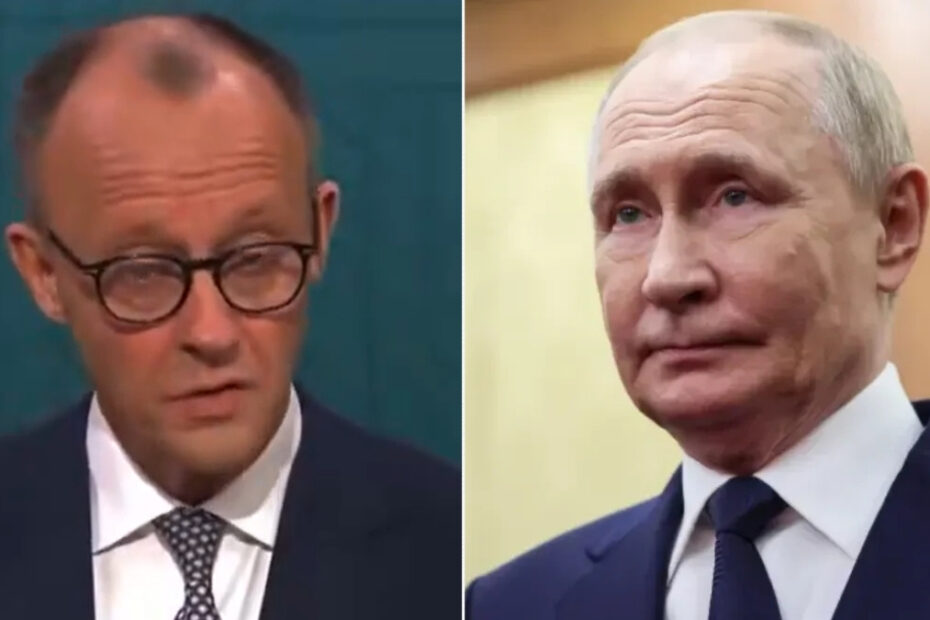 Noua amenințare a Rusiei pune Germania în alertă. În imagine, Friedrich Merz și Vladimir Putin