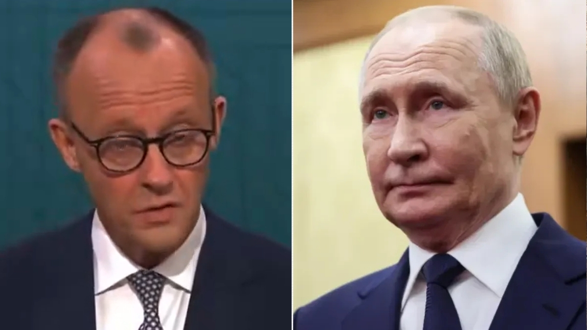 Noua amenințare a Rusiei pune Germania în alertă. În imagine, Friedrich Merz și Vladimir Putin
