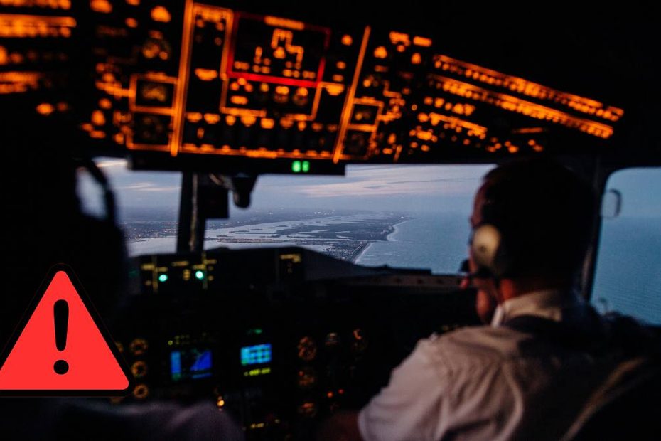 Risc crescut de cancer pentru piloți și însoțitorii de bord. Imagine ilustrativă cu un pilot în cabină în timpul zborului