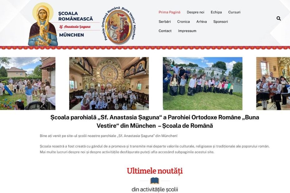 Școala parohială „Sf. Anastasia Șaguna“ de la München are un nou site