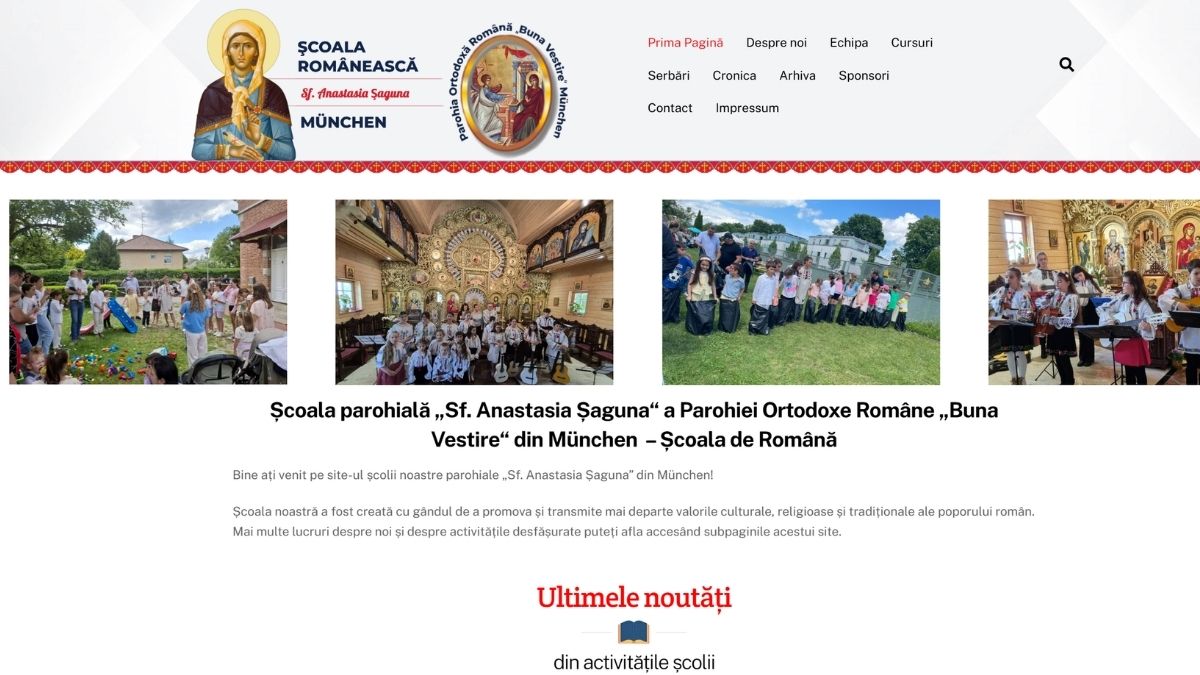 Școala parohială „Sf. Anastasia Șaguna“ de la München are un nou site