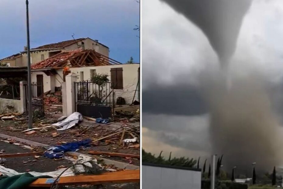 Tornadă devastatoare în Franta.