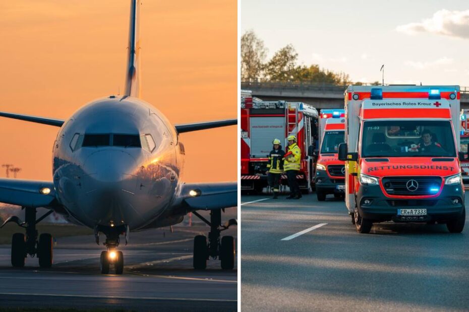 Avionul s-a ciocnit cu o mașină de pompieri