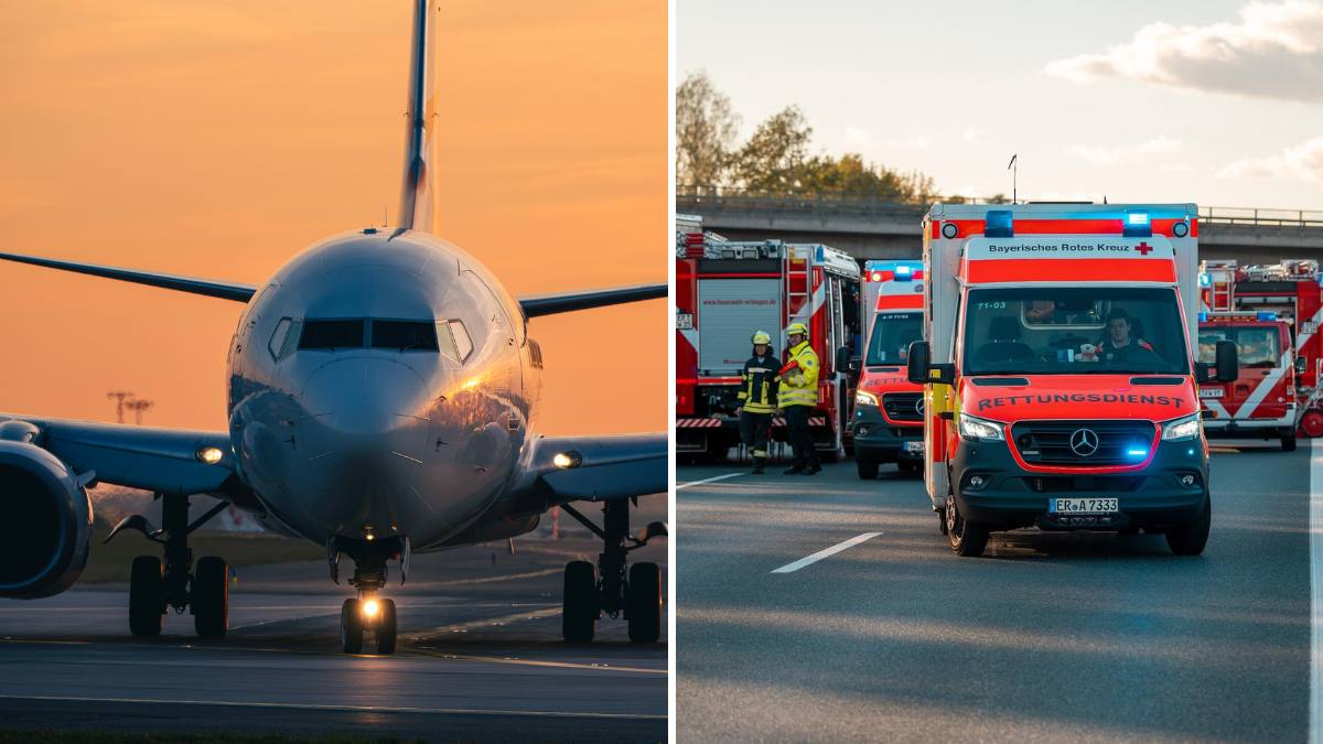 Avionul s-a ciocnit cu o mașină de pompieri