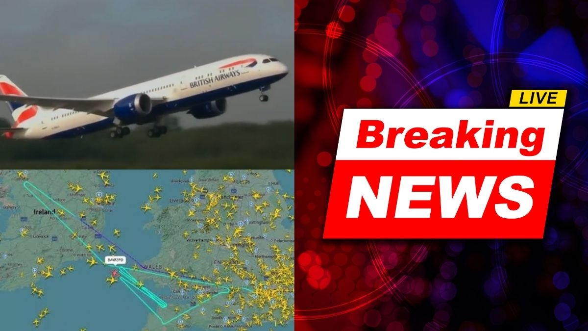 Avion British Airways și traseul zborului BA295, care a declarat urgență și a coborât aproximativ 8.500 de metri