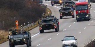 Convoaie militare pe șoselele Germaniei