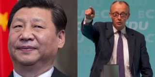 Germania s-a supărat pe China. În imagine, Xi Jinping și Friedrich Merz