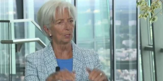 Bancnota euro dispare pentru totdeauna. În imagine, Christine Lagarde, președinta BCE