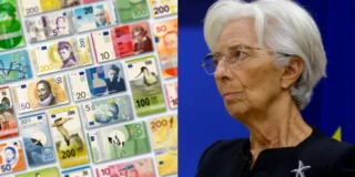 Bancnotele euro se schimbă. În imagine, noile propuneri ale BCE și președinta BCE, Christine Lagarde